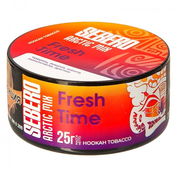Табак Sebero Arctic Mix - Fresh Time (Фреш Тайм, 25 грамм) купить в Барнауле
