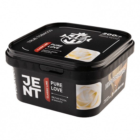Табак Jent - Pure Love (Белая Роза и Манго, 200 грамм) купить в Барнауле