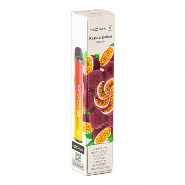 SOAK X - Passion Bubble (Маракуйя, 2200 затяжек) купить в Барнауле