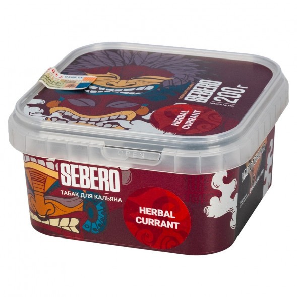 Табак Sebero - Herbal Currant (Ревень и Чёрная Смородина, 200 грамм) купить в Барнауле