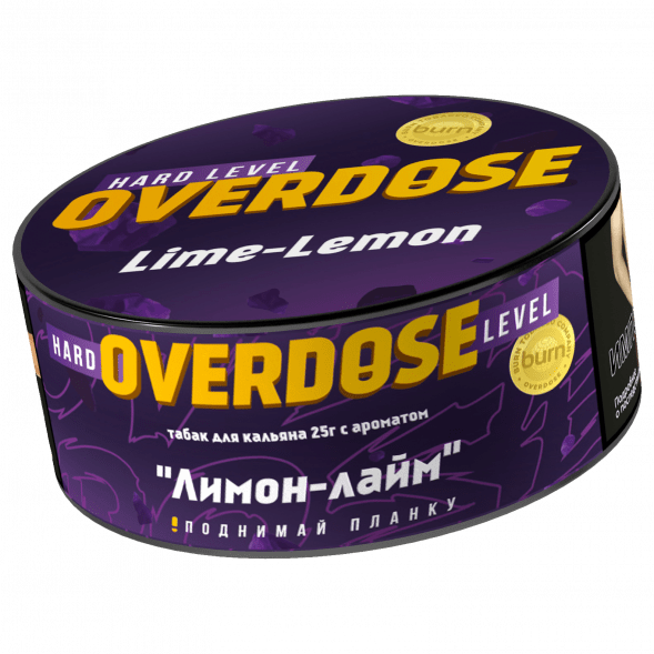 Табак Overdose - Lime-Lemon (Лимон и Лайм, 25 грамм) купить в Барнауле