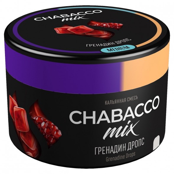 Смесь Chabacco MIX MEDIUM - Grenadine Drops (Гренадин Дропс, 40 грамм) купить в Барнауле
