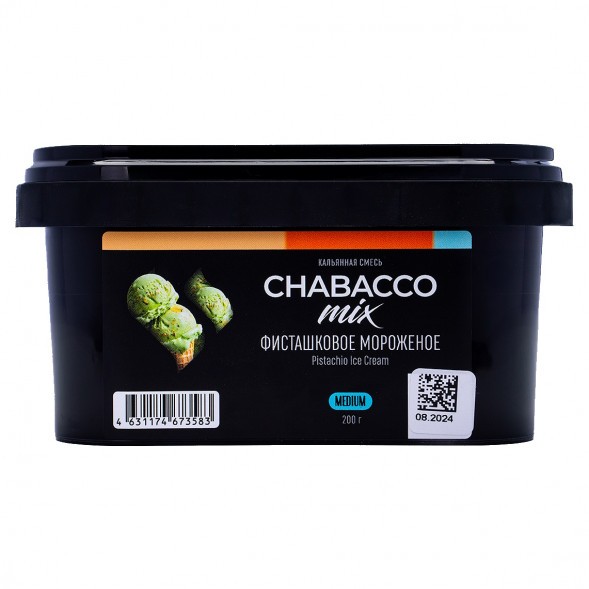 Смесь Chabacco MIX MEDIUM - Pistachio Ice Cream (Фисташковое Мороженое, 200 грамм) купить в Барнауле