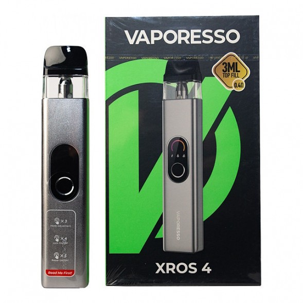 Электронная сигарета Vaporesso XROS 4 - Silver (Серебряная) купить в Барнауле