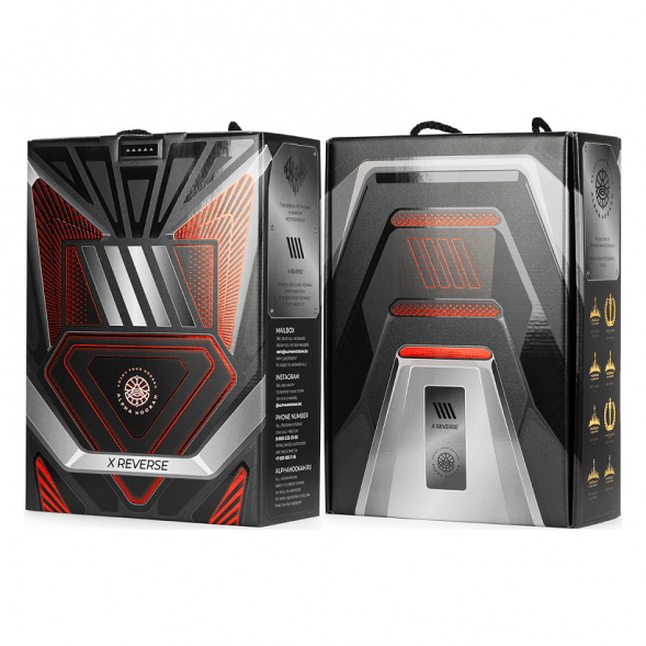 Кальян Alpha Hookah - Model X REVERSE Red Black (без колбы) купить в Барнауле