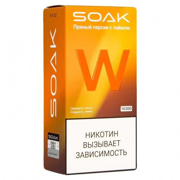 SOAK W - Пряный Персик с Лаймом (10000 затяжек) купить в Барнауле