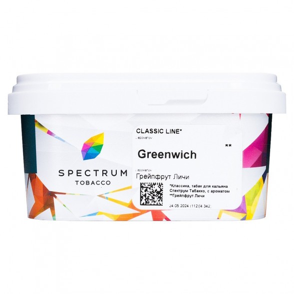 Табак Spectrum - Greenwich (Грейпфрут Личи, 200 грамм) купить в Барнауле