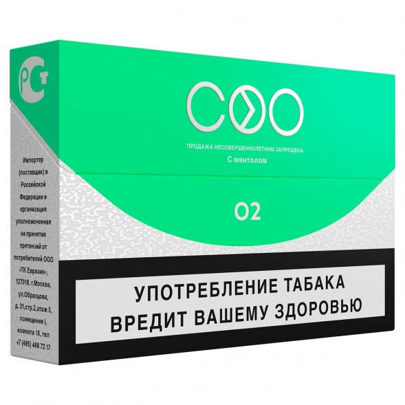 Стики COO - GREEN (Ментол, 10 пачек) купить в Барнауле
