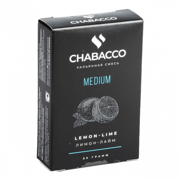 Смесь Chabacco MEDIUM - Lemon-Lime (Лимон - Лайм, 50 грамм) купить в Барнауле