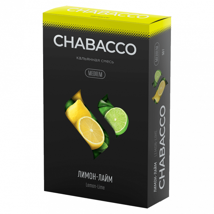 Смесь Chabacco MEDIUM - Lemon-Lime (Лимон - Лайм, 50 грамм) купить в Барнауле
