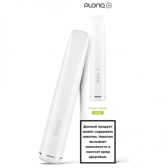 PLONQ PLUS - Зелёное Яблоко (1500 затяжек) купить в Барнауле