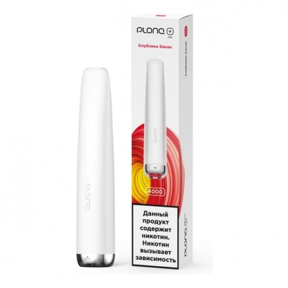 PLONQ PLUS PRO - Клубника Банан (Strawberry Banana, 4000 затяжек) купить в Барнауле