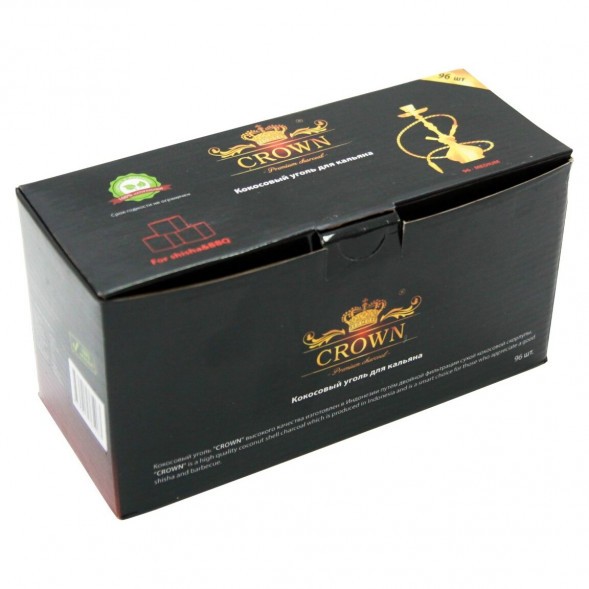 Уголь Crown (22 мм, 96 кубиков) купить в Барнауле