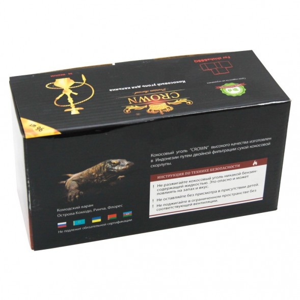 Уголь Crown (22 мм, 96 кубиков) купить в Барнауле