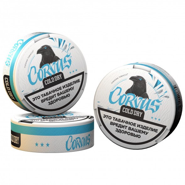 Табак жевательный CORVUS - Cold Dry MEDIUM (13 грамм) купить в Барнауле