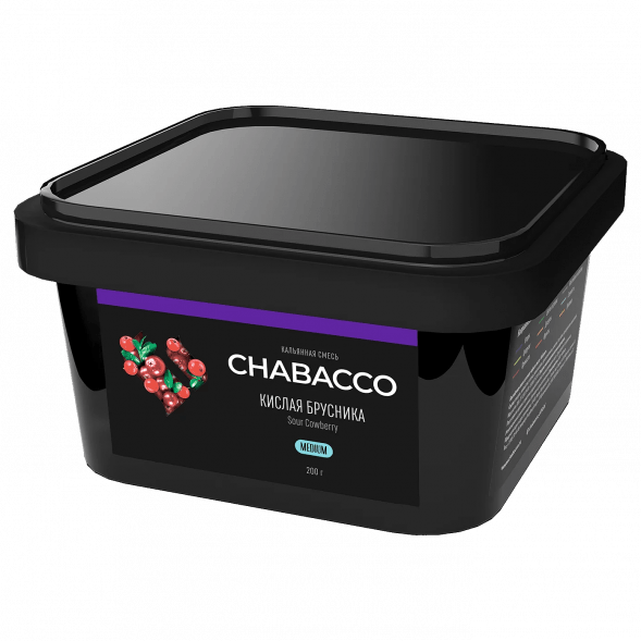 Смесь Chabacco MEDIUM - Sour Cowberry (Кислая Брусника, 200 грамм) купить в Барнауле