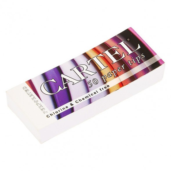 Фильтры для самокруток Cartel - Бумажные (50 штук, 25х6 мм) купить в Барнауле