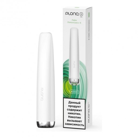 PLONQ PLUS PRO - Лайм Лемонграсс (Lime Lemongrass, 4000 затяжек) купить в Барнауле