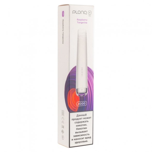 PLONQ PLUS PRO - Малина Мандарин (Raspberry Tangerine, 4000 затяжек) купить в Барнауле