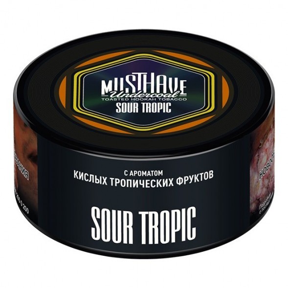 Табак Must Have - Sour Tropic (Кислые Тропические Фрукты, 125 грамм) купить в Барнауле