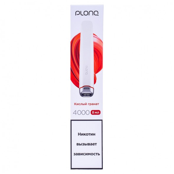 PLONQ PLUS PRO - Кислый Гранат (Sour Pomegranate, 4000 затяжек) купить в Барнауле