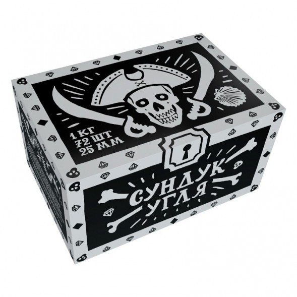 Уголь Хулиган - Сундук Угля (25 мм, 72 кубика) купить в Барнауле