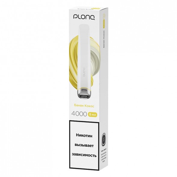 PLONQ PLUS PRO - Банан Кокос (Banana Coconut, 4000 затяжек) купить в Барнауле