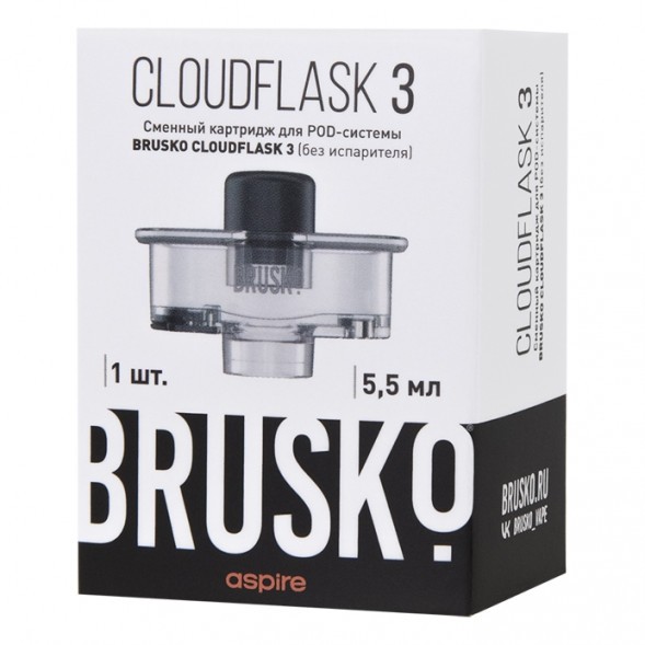 Сменный картридж Brusko - Cloudflask 3 (5.5 мл., 1 шт., без испарителя) купить в Барнауле