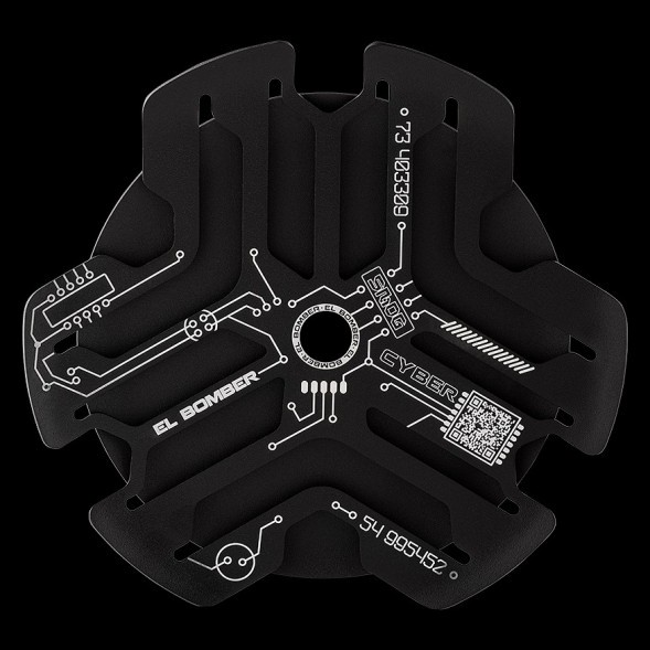 Кальян El Bomber - Sansara Cyber Black (Линейка &quot;Designs&quot;, Без Колбы) купить в Барнауле