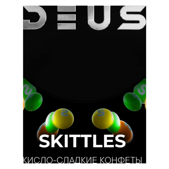 Табак Deus - Skittles (Кисло-Сладкие Конфеты, 100 грамм) купить в Барнауле