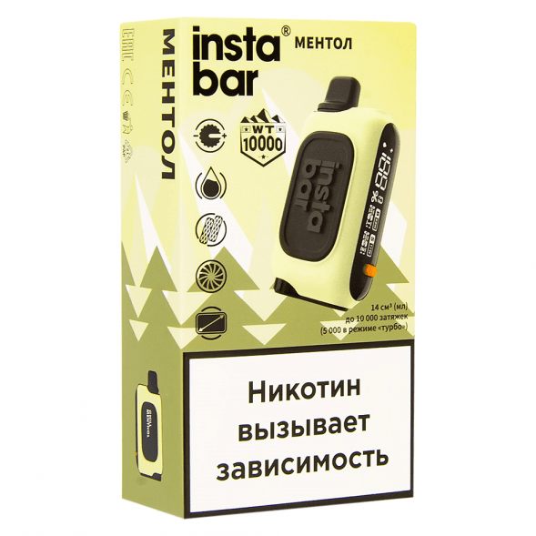PLONQ INSTABAR WT - Ментол (Chill Menthol, 10000 затяжек) купить в Барнауле