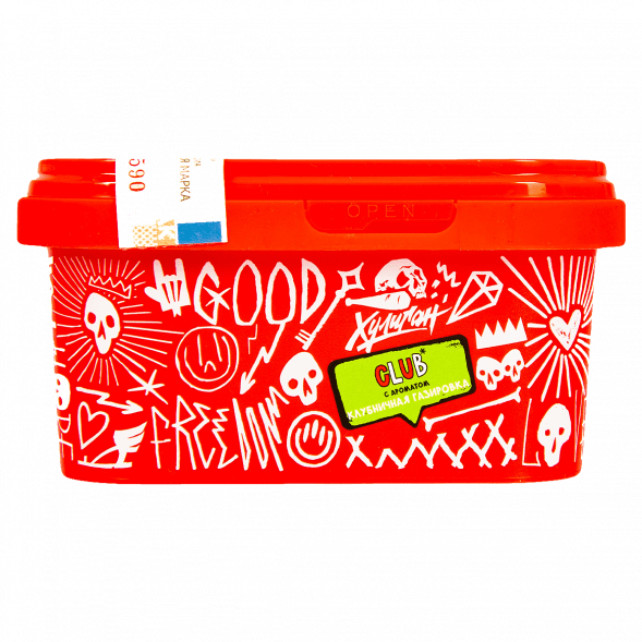 Табак Хулиган - CLUB (Клубничная Газировка, 200 грамм) купить в Барнауле