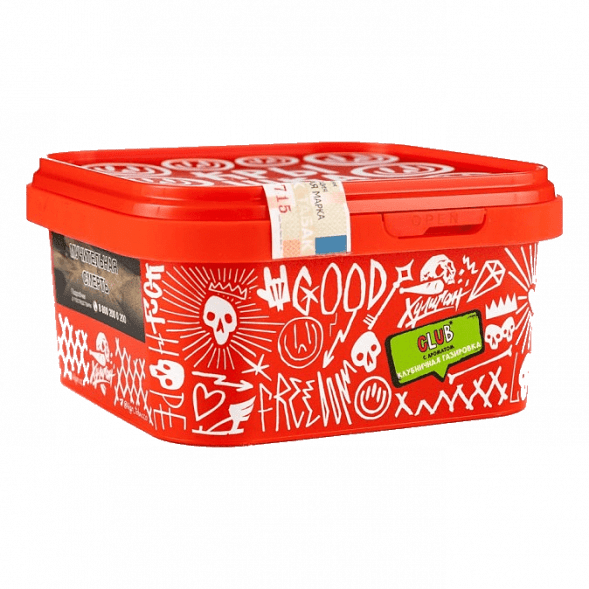 Табак Хулиган - CLUB (Клубничная Газировка, 200 грамм) купить в Барнауле