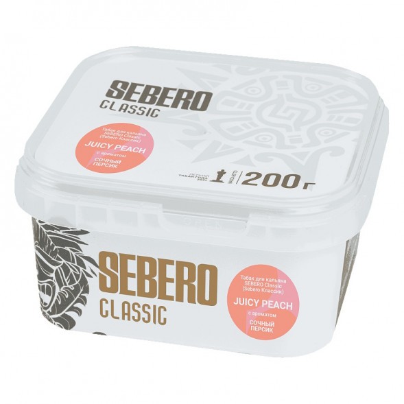 Табак Sebero - Juicy Peach (Сочный Персик, 200 грамм) купить в Барнауле