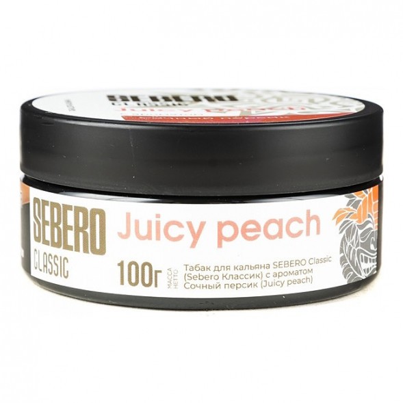 Табак Sebero - Juicy Peach (Сочный Персик, 100 грамм) купить в Барнауле