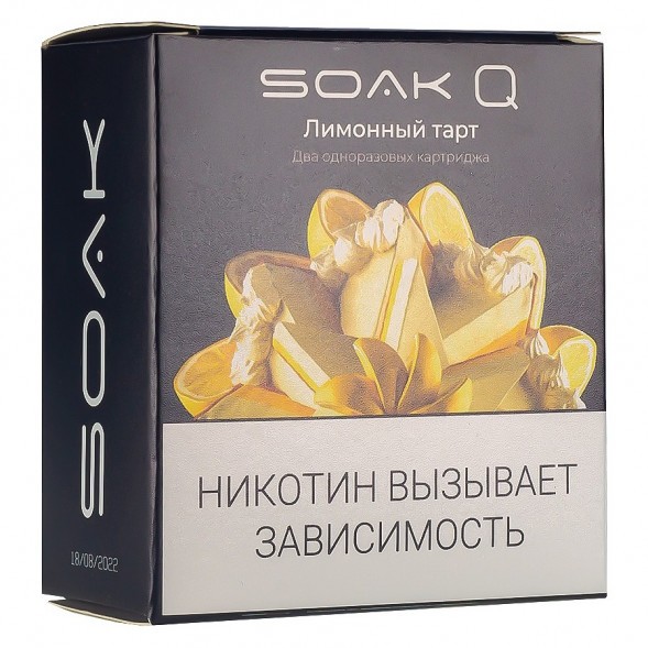 Картридж SOAK Q - Лимонный Тарт (1500 затяжек х 2 шт.) купить в Барнауле
