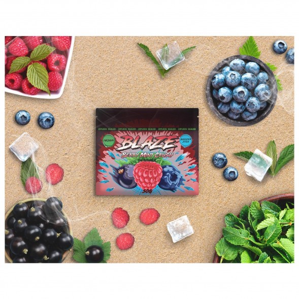 Смесь Blaze Medium - Berry Mint Crush (Лесные ягоды с мятой, 50 грамм) купить в Барнауле