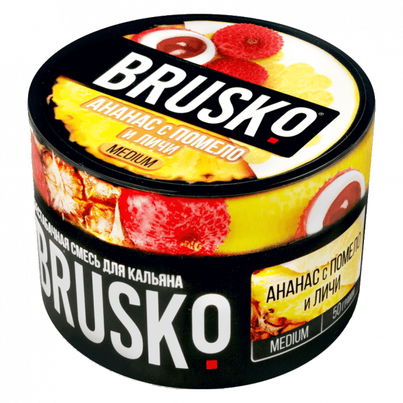 Смесь Brusko Medium - Ананас с Помело и Личи (50 грамм) купить в Барнауле