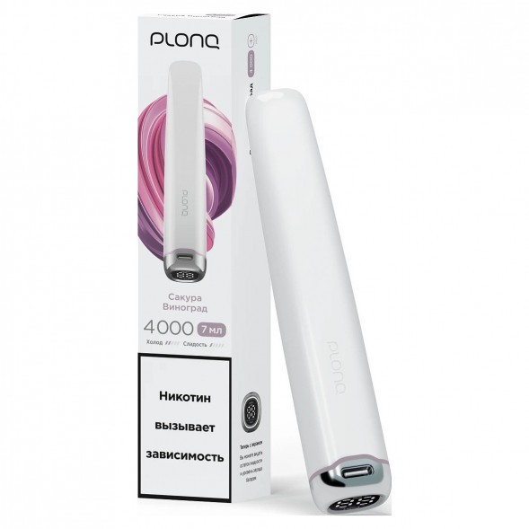 PLONQ PLUS PRO - Сакура Виноград (4000 затяжек) купить в Барнауле